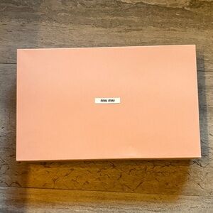 Miu Miu pink box - for smaller bags, clothing; has some original miu miu tissue